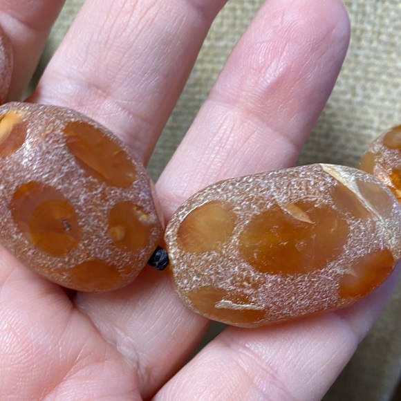 Carnelian  faceted 18 inch Aprilsplace necklace - Picture 5 of 9